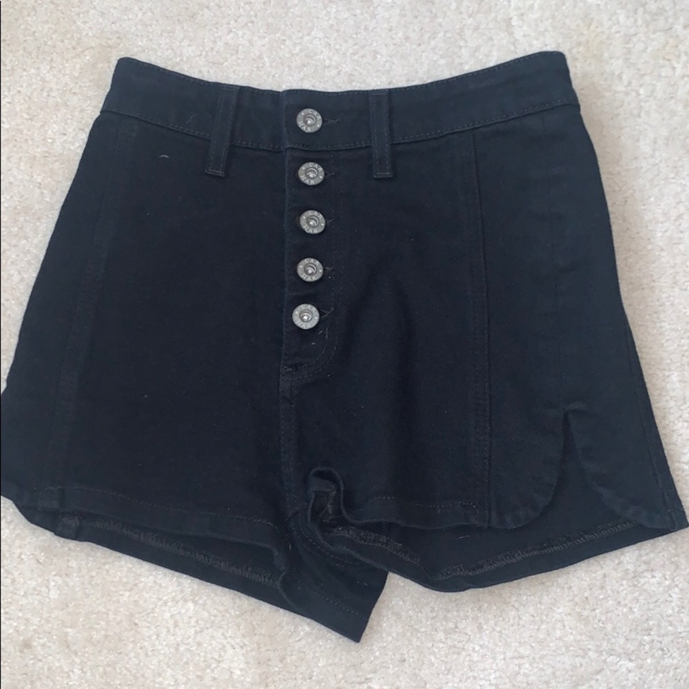 Carmar Black Denim Shorts
